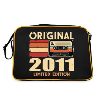Birthday 2011 - Legendary since 2011 Gift 2011 - Retro Bag - black/gold - Back