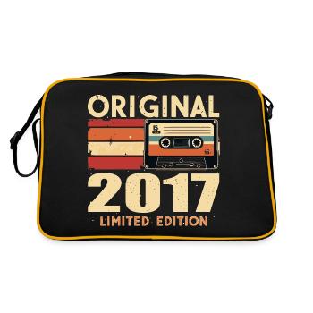 Geburtstag 2017 - Legendär Seit 2017 Geschenk 2017 - Retro Tasche - Schwarz/Gold - Hinten