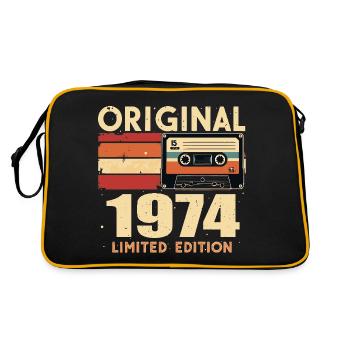 Birthday 1974 - Legendary since 1974 Gift 1974 - Retro Bag - black/gold - Back