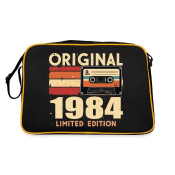 Geburtstag 1984 - Legendär Seit 1984 Geschenk 1984 - Retro Tasche - Schwarz/Gold - Hinten
