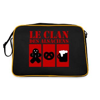 Le clan des Alsaciens - Sac Retro - noir/or - Dos