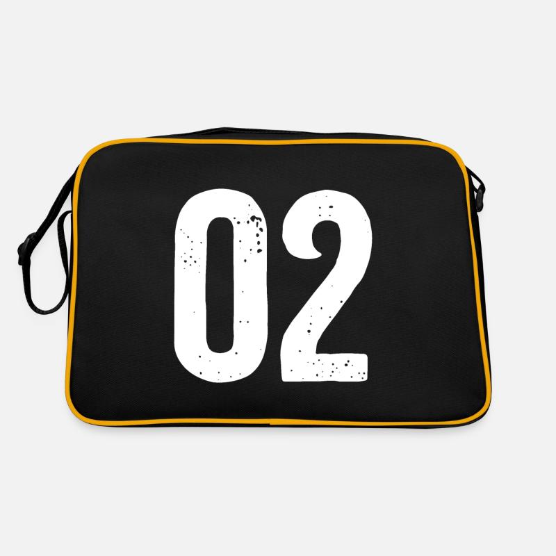 02 Numéros Blanc Sac Retro