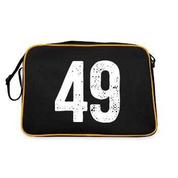 49 Numbers White - Retro Bag - black/gold - Back