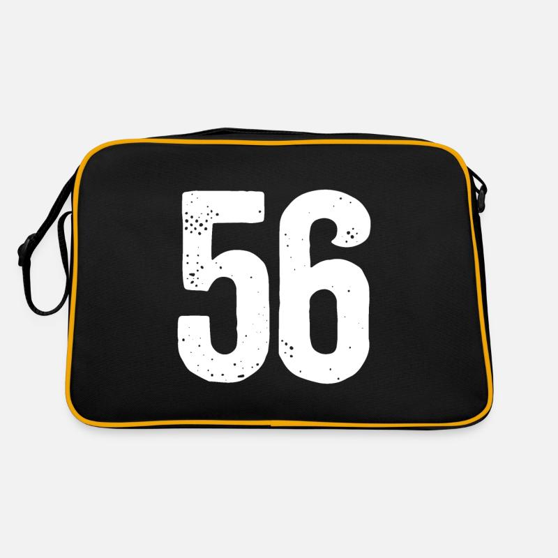 56 Numéros Blanc Sac Retro