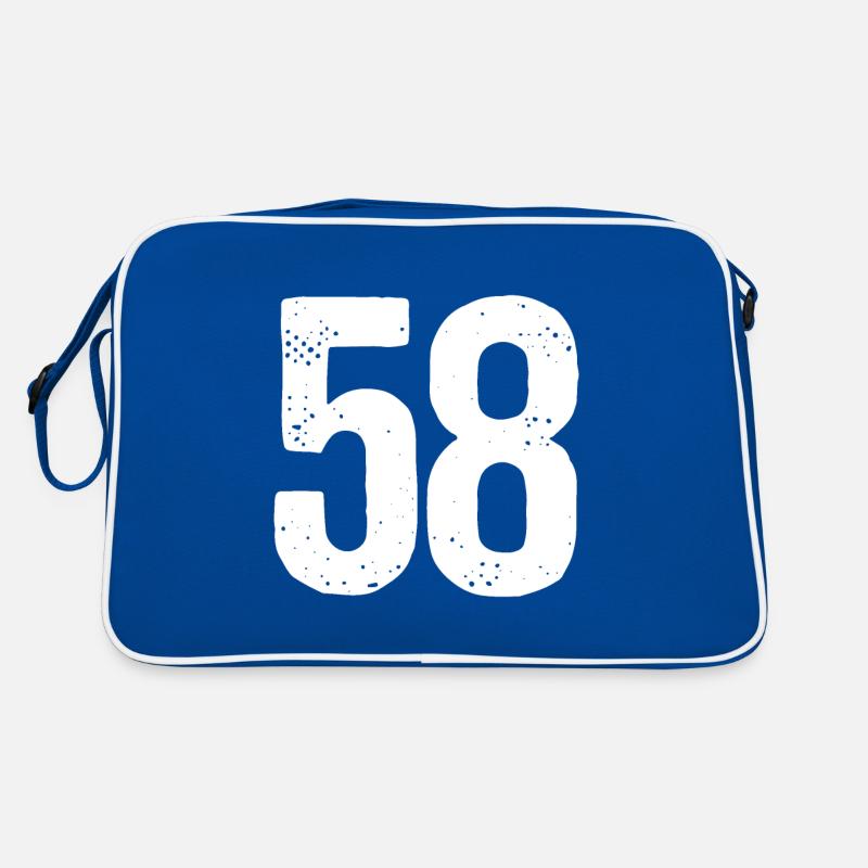 58 Numéros Blanc Sac Retro