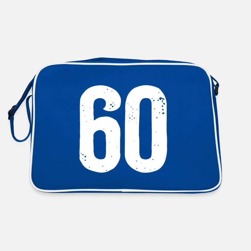 60 numéros blancs Sac Retro