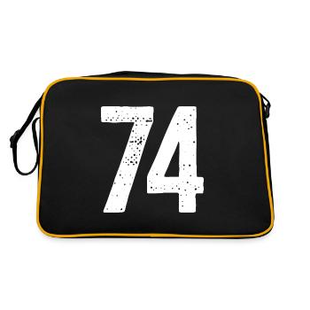 74 Numéros Blanc - Sac Retro - noir/or - Dos