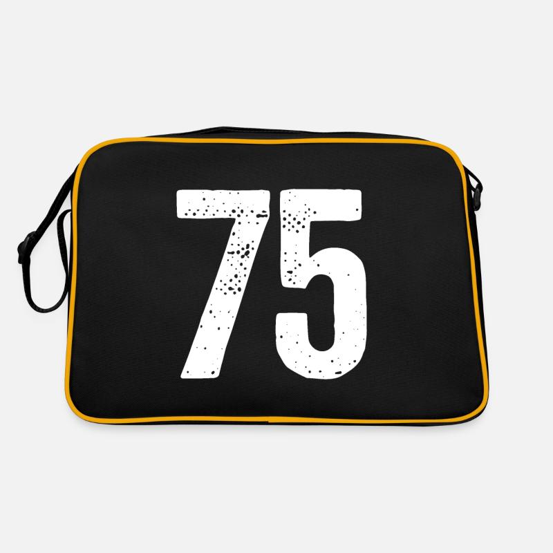 75 Numéros Blanc Sac Retro