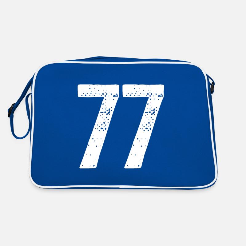77 Numéros Blanc Sac Retro