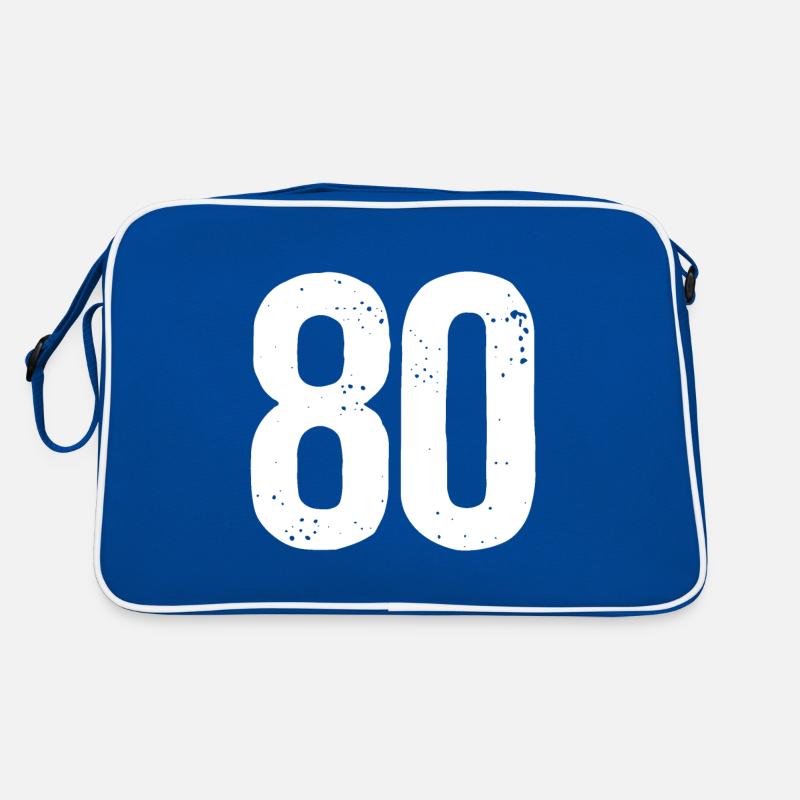 80 Numéros Blanc Sac Retro