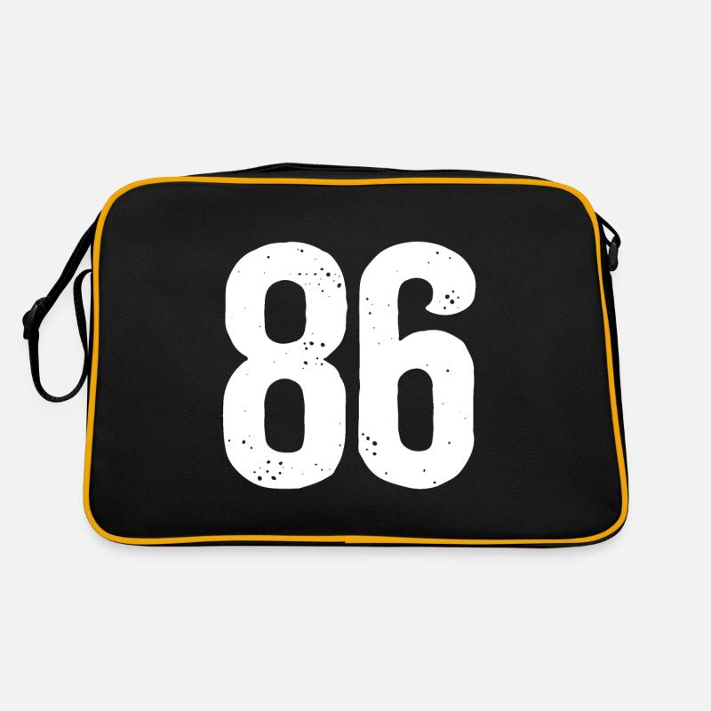 86 Numéros Blanc Sac Retro