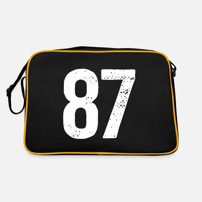 87 Numéros Blanc Sac Retro