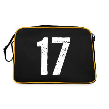 17 Numbers White - Retro Bag - black/gold - Back