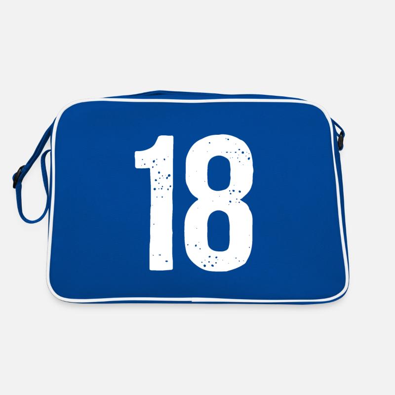 18 Numéros Blanc Sac Retro
