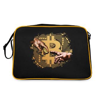 Donner Bitcoin - Sac Retro - noir/or - Dos