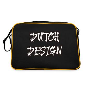 english desgin 2 - Retro Bag - black/gold - Back