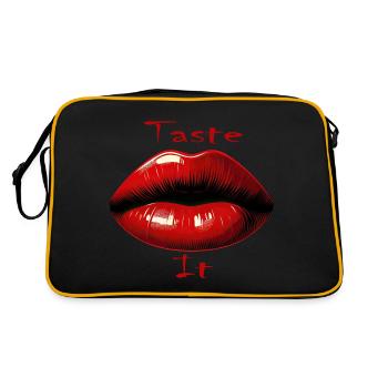 Séduction rouge brillant - Sac Retro - noir/or - Dos
