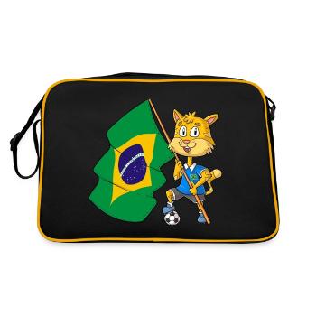 Brazilian Fan Cat - Retro Bag - black/gold - Back