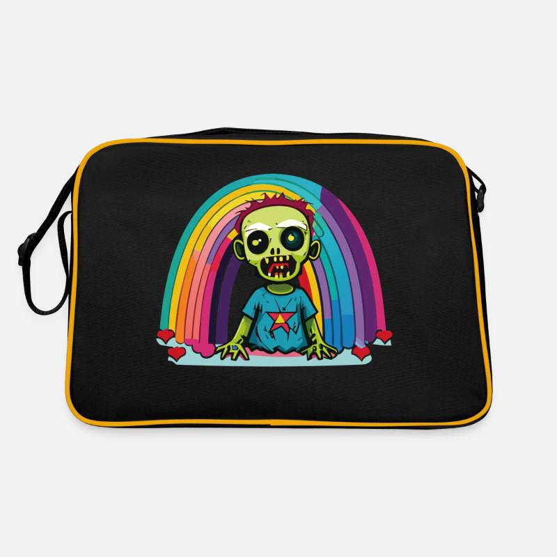 Pride Zombie 03 - Retro Tasche - Schwarz/Gold