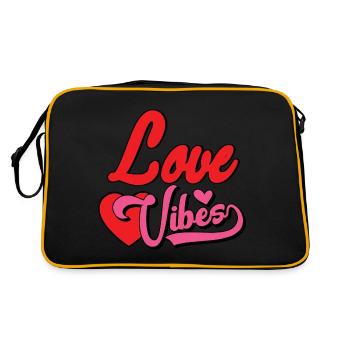 Love Vibes - Retro Bag - black/gold - Back