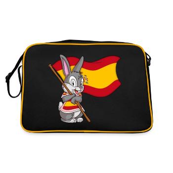 Lapin espagnol - Sac Retro - noir/or - Dos