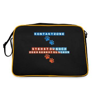Agility Kontaktzonen - Retro Tasche - Schwarz/Gold - Hinten