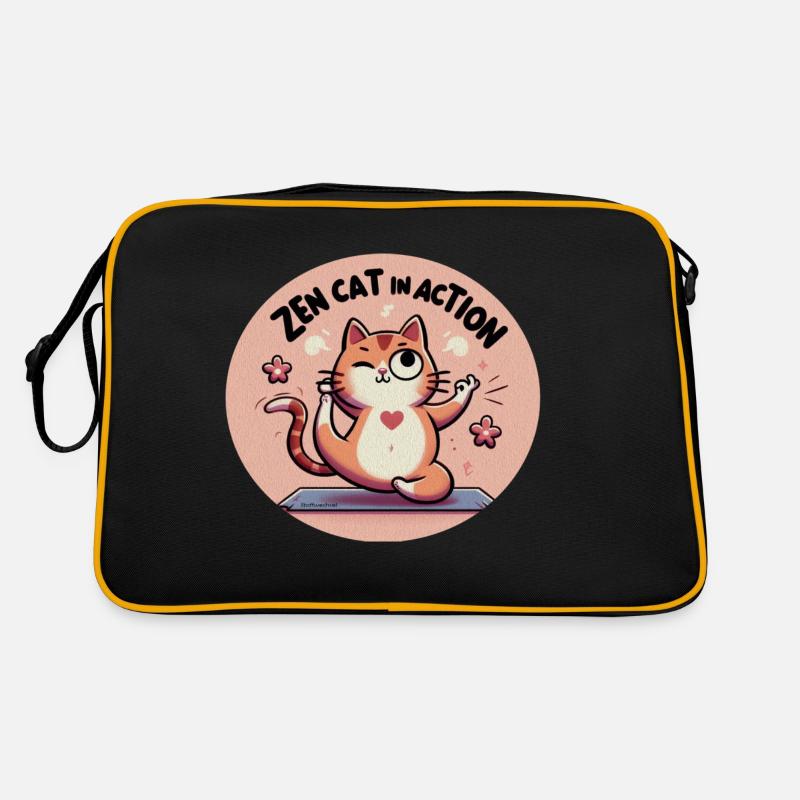 Chat Zen - Sac Retro - noir/or