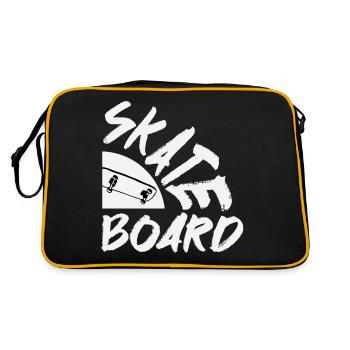 Skateboard Skater Skating - Sac Retro - noir/or - Dos