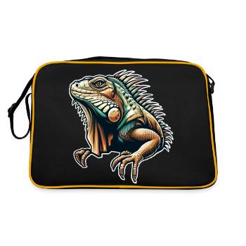 Iguane - Sac Retro - noir/or - Dos