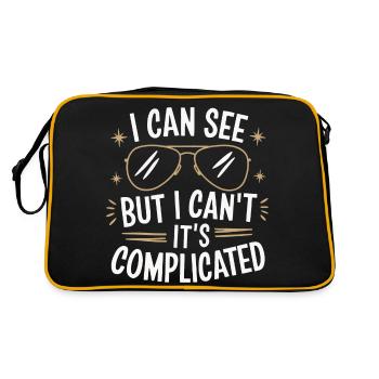 Aveugle Personnes malvoyantes - Sac Retro - noir/or - Dos