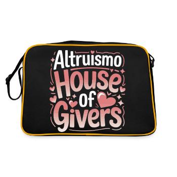 Altruismo Selfless Giving Giving School Spirit - Retro Bag - black/gold - Back