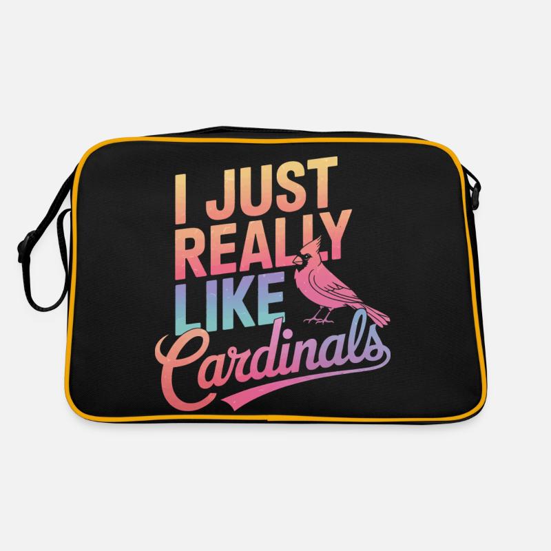Kardinal Rotkardinal Vogel Roter Kardinal Retro Tasche