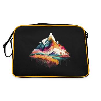Mountain Vibes Psyké 1 - Retro Tasche - Schwarz/Gold - Hinten