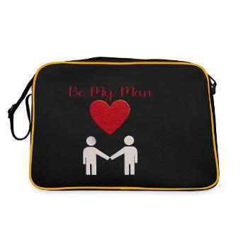 Message d’amour Silhouette - Sac Retro - noir/or - Dos