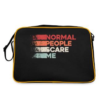 Les gens normaux me font peur - Psych Design - Sac Retro - noir/or - Dos