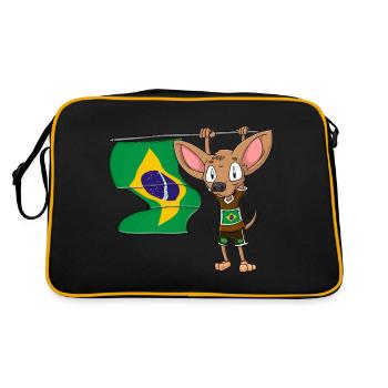 Brazil Chihuahua - Retro Bag - black/gold - Back