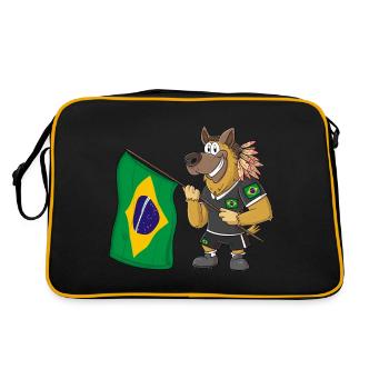 Brazil Rasta Dog - Retro Bag - black/gold - Back