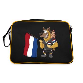 Chien Rasta hollandais - Sac Retro - noir/or - Dos
