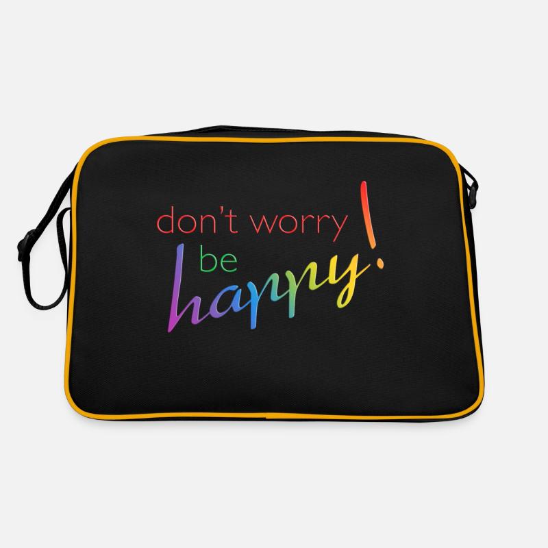 don't worry - be happy Retro Tasche