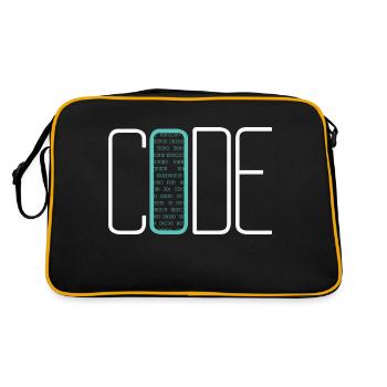 Coding Coder Developer Computer Nerd Quote - Retro Bag - black/gold - Back