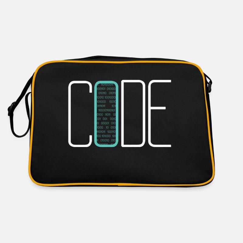 Coding Coder Developer Computer Nerd Quote Retro Tasche