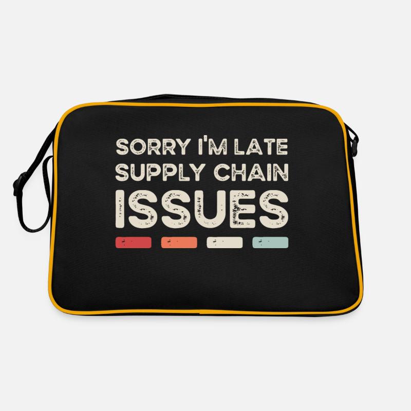Sorry I'm Late. Supply Chain Issues Retro Tasche