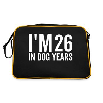 J’ai 26 ans dans Dog Years - Sac Retro - noir/or - Dos