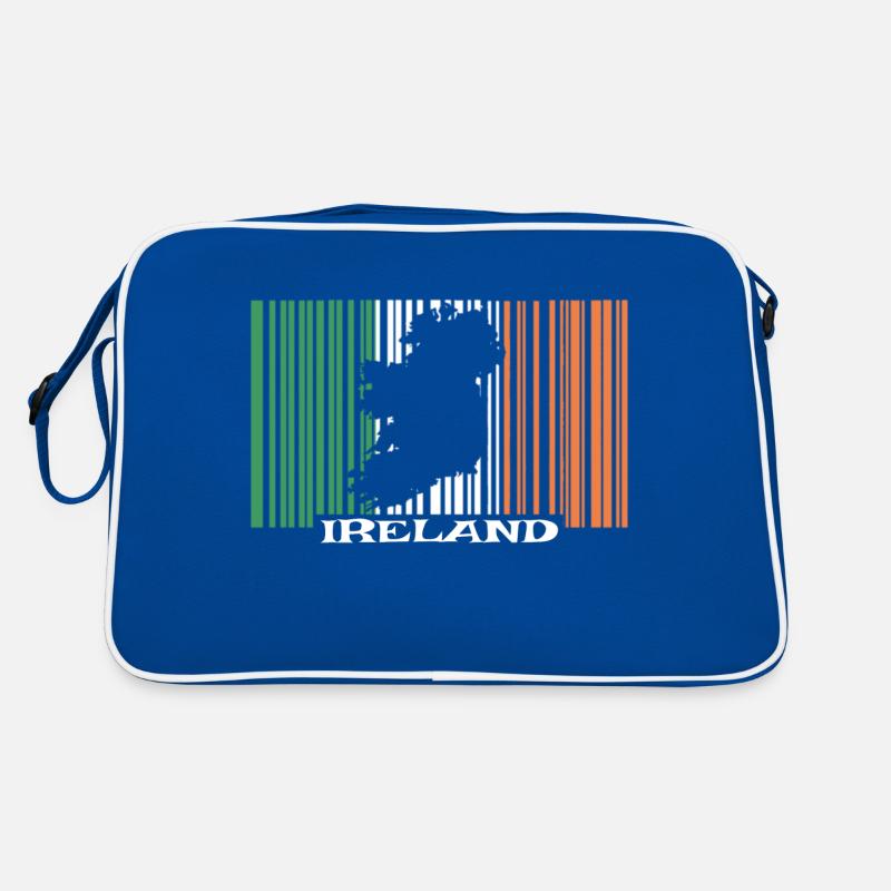 Irland Barcode Irische Insel Ireland Idee Retro Tasche
