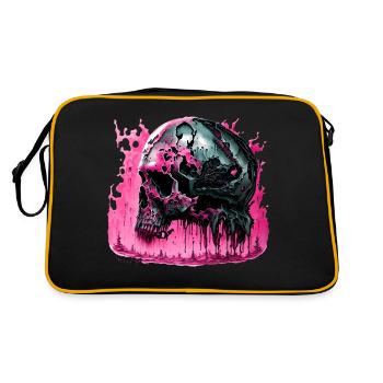 Cyborg Skull Skull - Retro Bag - black/gold - Back