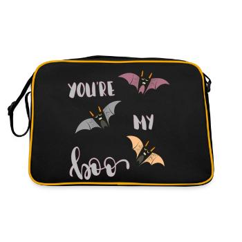 Tu es mon boo Halloween - Sac Retro - noir/or - Dos