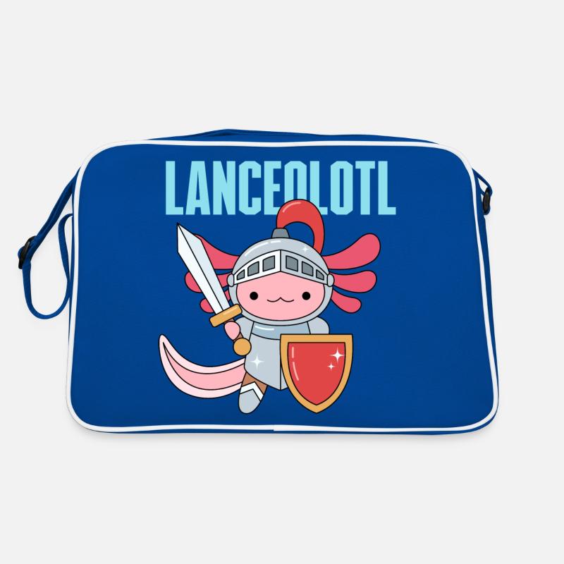 Conception de jeu de mots lancéolotl pour les amateurs d’axolotl Sac Retro
