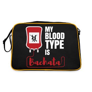Bachata cadeau danse latine danseuse - Sac Retro - noir/or - Dos
