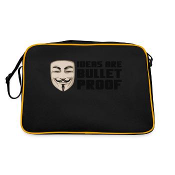 Mask - bulletproof - Retro Tasche - Schwarz/Gold - Hinten