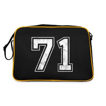 Numéro 71 - Sac Retro - noir/or - Dos